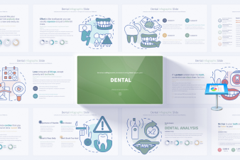 Dental Infographics Keynote Slides - Editable, Full HD Templates for Dental Clinics & Health Presentation